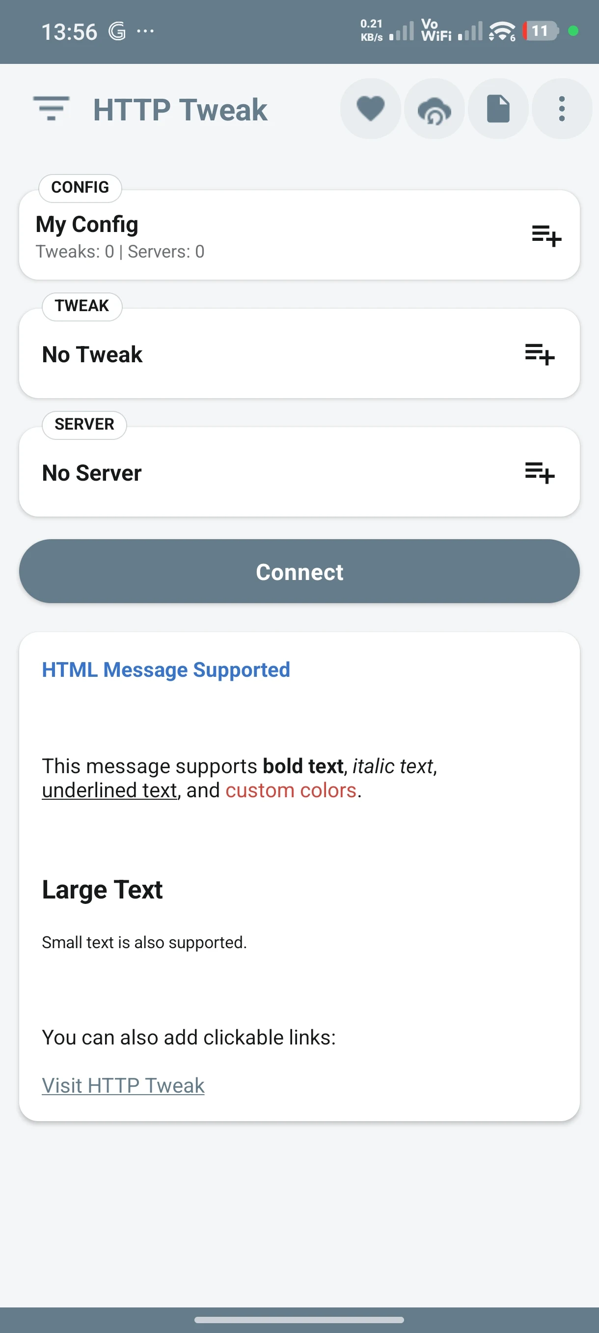 HTTP Tweak – Multi-Tunnel VPN screenshot
