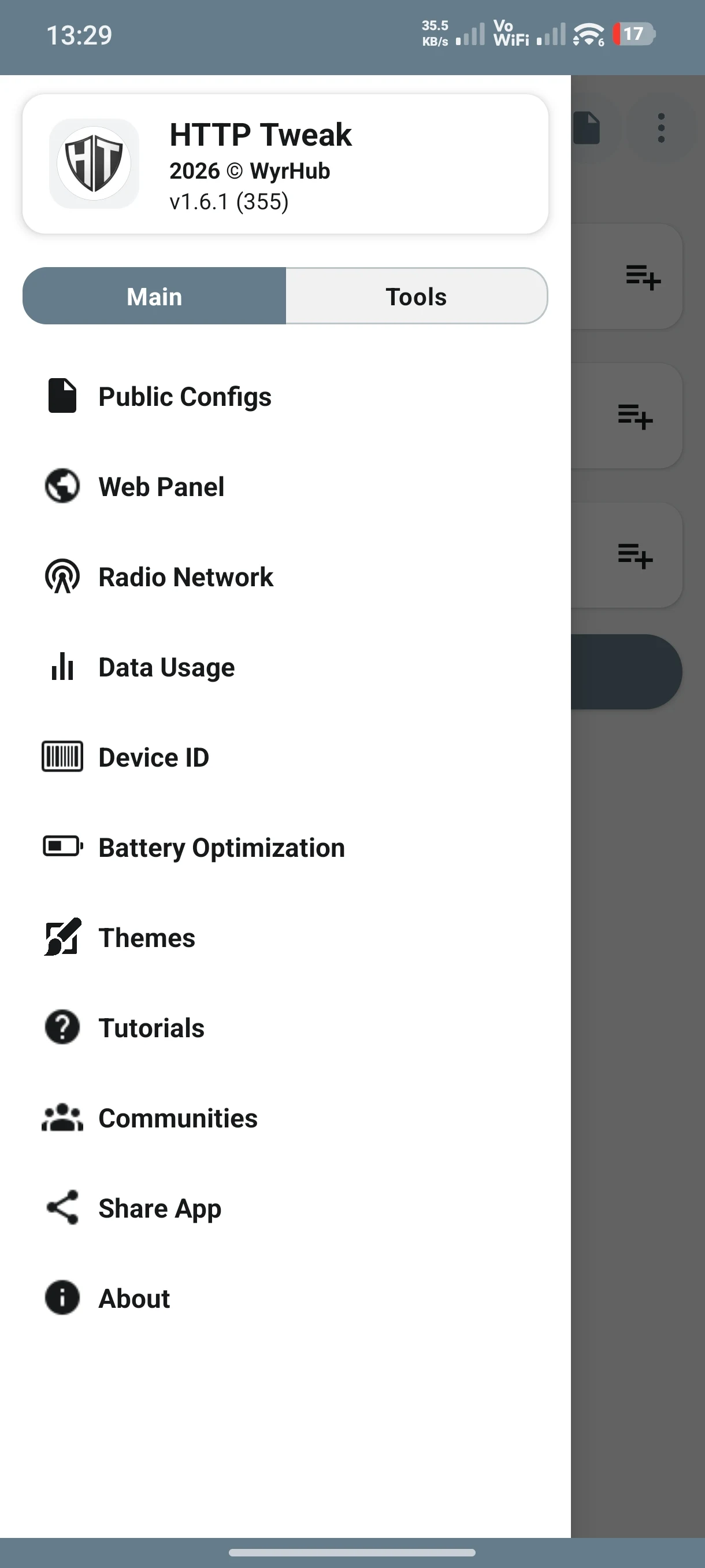 HTTP Tweak – Multi-Tunnel VPN screenshot